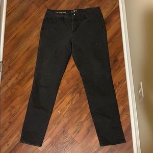 Loft black curvy skinny jeans